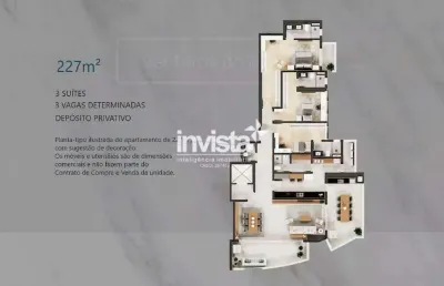 Apartamento com 3 quartos à venda no Ponta da Praia, Santos 
