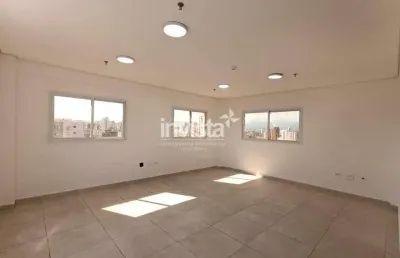 Sala comercial com 43m² para alugar no embaré em santos