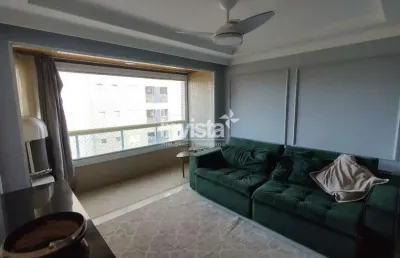 Apartamento mobiliado para locação no gonzaga em santos!