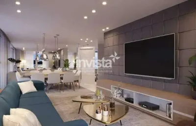 Apartamento com 4 quartos à venda no Ponta da Praia, Santos 