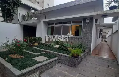 Locação - casa no embaré, 4 quartos, mobiliada e equipada