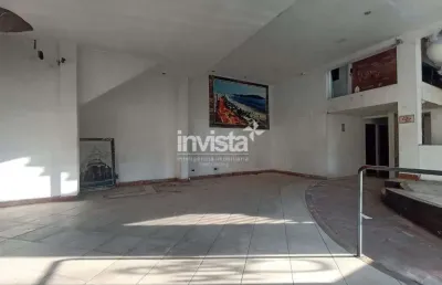 Ponto comercial de esquina para alugar na avenida pinheiro machado no marapé em santos