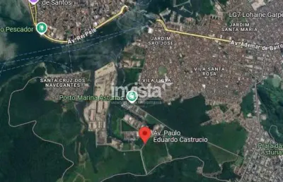Terreno comercial para alugar no CING, Guarujá 
