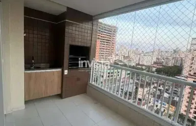 Apartamento com 3 quartos para alugar no Encruzilhada, Santos 