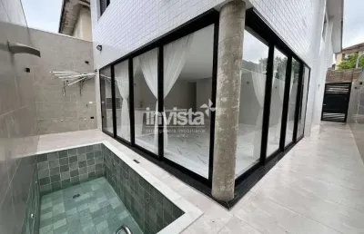 Casa com 3 quartos à venda no Marapé, Santos 