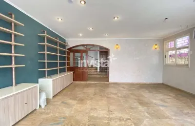Casa com 4 quartos para alugar no Gonzaga, Santos 