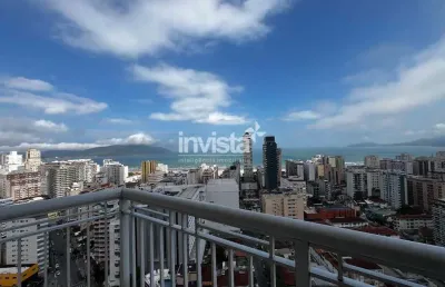Apartamento com vista total para o mar para locação no gonzaga