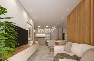 Apartamento com 2 quartos à venda no Macuco, Santos 