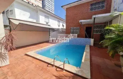 Casa com 4 quartos para alugar no Embaré, Santos 