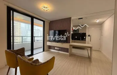 Apartamento com 1 quarto para alugar no Ponta da Praia, Santos 