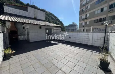 Cobertura com 2 quartos para alugar no Marapé, Santos 
