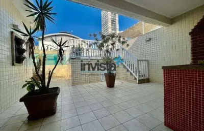 Casa com 5 quartos à venda no Embaré, Santos 