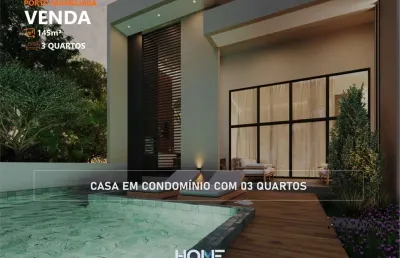 Lançamento no porto manguaba - casa com 145m² e 3 quartos + piscina