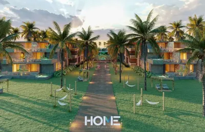 Sunrise (studio com varanda integrada) - um empreendimento com super estrutura de lazer para toda a família