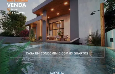 Lançamento no porto manguaba - casa com 145m² e 3 quartos + piscina