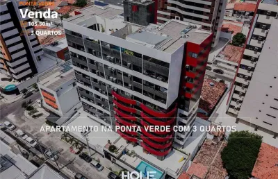 Edifício monalisa – apartamento com 3 quartos, 105,50m², nascente