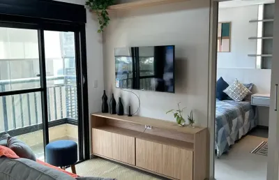 Aluga apartamento 100% mobiliado, alphaville, barueri