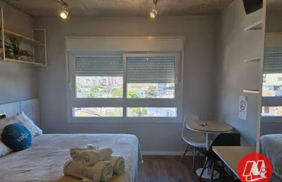 Studio para alugar, 27 m² por r$ 2.657,00/mês - santa cecília - porto alegre/rs