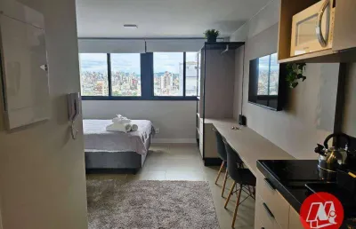 Studio mobiliado para alugar com 25,53m², 1 vaga no go rio branco