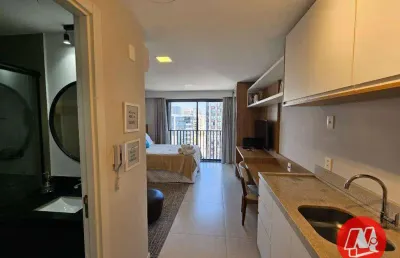 Studio com 1 dormitório para alugar, 24 m²- auxiliadora - porto alegre/rs