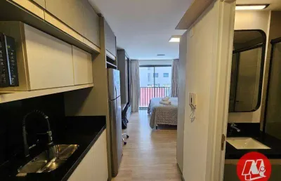 Studio com 1 dormitório para alugar, 24 m² - auxiliadora - porto alegre/rs