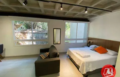 Studio para alugar, 25 m² por r$ 3.300/mês - rio branco - porto alegre/rs