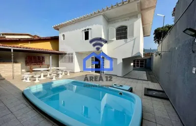 Sobrado com piscina à venda no indaiá com 4 dormitórios, sendo 2 suítes, 2 banheiros, sala com 3 am