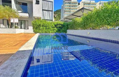 Sobrado à venda no bairro  cidade jardim em caraguatatuba, sp - 02 suítes, sala e cozinha integrado