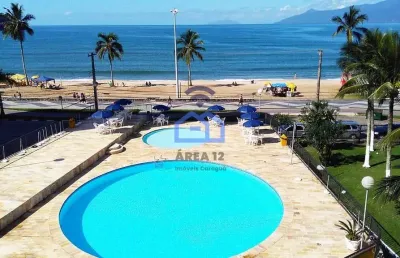Excelente apartamento frente mar à venda no bairro da martim de sá em caraguatatuba, sp