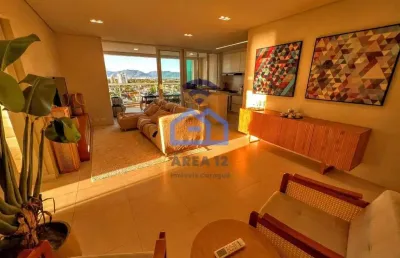 Apartamento mobiliado para locação no poiares em caraguatatuba, sp com 3 dormitórios sendo 1 suíte
