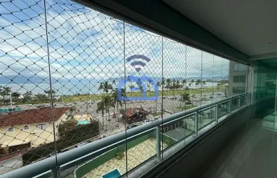 Apartamento vista mar de 3 suítes para locação no bairro do sumaré em caraguatatuba, sp