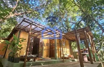 Casa exclusiva em meio à natureza à venda no bairro do massaguaçu em caraguatatuba, sp