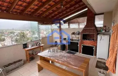Cobertura com vista panorâmica à venda no bairro do massaguaçu em caraguatatuba, sp