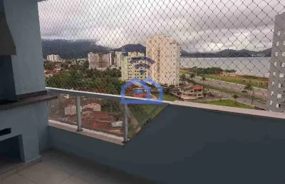 Apartamento vista mar para locação, parque balneário poiares, caraguatatuba, sp