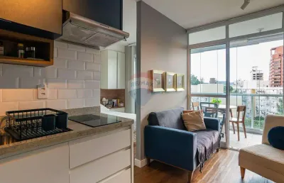 Lindo apartamento de 35m² - todo equipado em ótima localização -  real parque – morumbi
