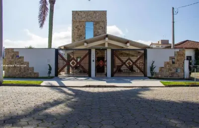 Casa para venda em caraguatatuba, indaiá, 3 dormitórios, 3 suítes, 5 banheiros, 4 vagas