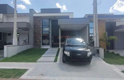 Casa de alto padrão em condomínio na vila monte alegre, paulínia-sp: 3 quartos, 3 suítes, 2 salas, 5 banheiros, 3 vagas, 140m².
