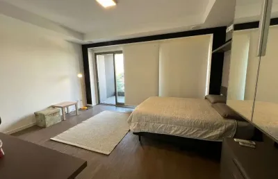 Luxuoso studio de 43m² para locação no brooklin com 1 vaga de garagem