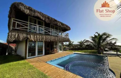 Casa com 6 dormitórios à venda, 250 m² por r$ 2.200.000,00 - icaraizinho de amontada - amontada/ce