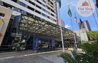 Flat com 1 dormitório à venda, 39 m² por r$ 485.000,00 - meireles - fortaleza/ce