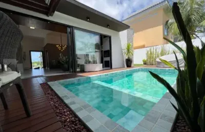 Casa em condomínio fechado com 5 quartos à venda na rodovia ba-099 - estrada do côco, abrantes, camaçari, 570 m2 por r$ 2.380.000