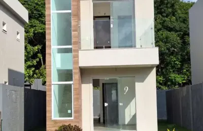 Casa em condomínio fechado com 3 quartos à venda na rua dos laços, boa união, camaçari, 10 m2 por r$ 420.000