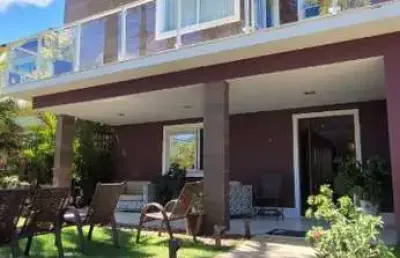 Casa em condomínio fechado com 5 quartos para alugar na avenida tiradentes, abrantes, camaçari, 290 m2 por r$ 10.800