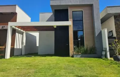 Casa em condomínio fechado com 3 quartos à venda na rua sucupió, abrantes, camaçari, 10 m2 por r$ 950.000