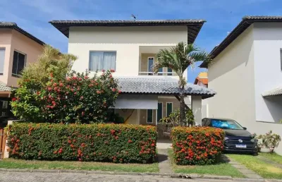 Casa em condomínio fechado com 3 quartos à venda na rua joão marques oliveira, vilas do joanes, buraquinho, lauro de freitas, 220 m2 por r$ 850.000