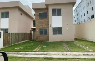 Casa em condomínio fechado com 4 quartos para alugar na rua sucupió, abrantes, camaçari, 164 m2 por r$ 4.500