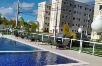 Apartamento com 2 quartos à venda na rua sucupió, solar da costa, condomínio costa do descobrimento, catu de abrantes, camaçari, 43 m2 por r$ 140.000