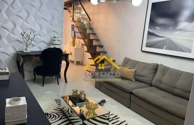 Cobertura com 03 dormitórios à venda, 134 m² - campestre - santo andré/sp