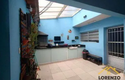 Sobrado com 3 dormitórios à venda, 112 m² por r$ 509.000,00 - vila scarpelli - santo andré/sp