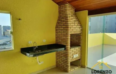 Cobertura com 2 dormitórios à venda, 94 m² por r$ 480.000,00 - vila camilópolis - santo andré/sp